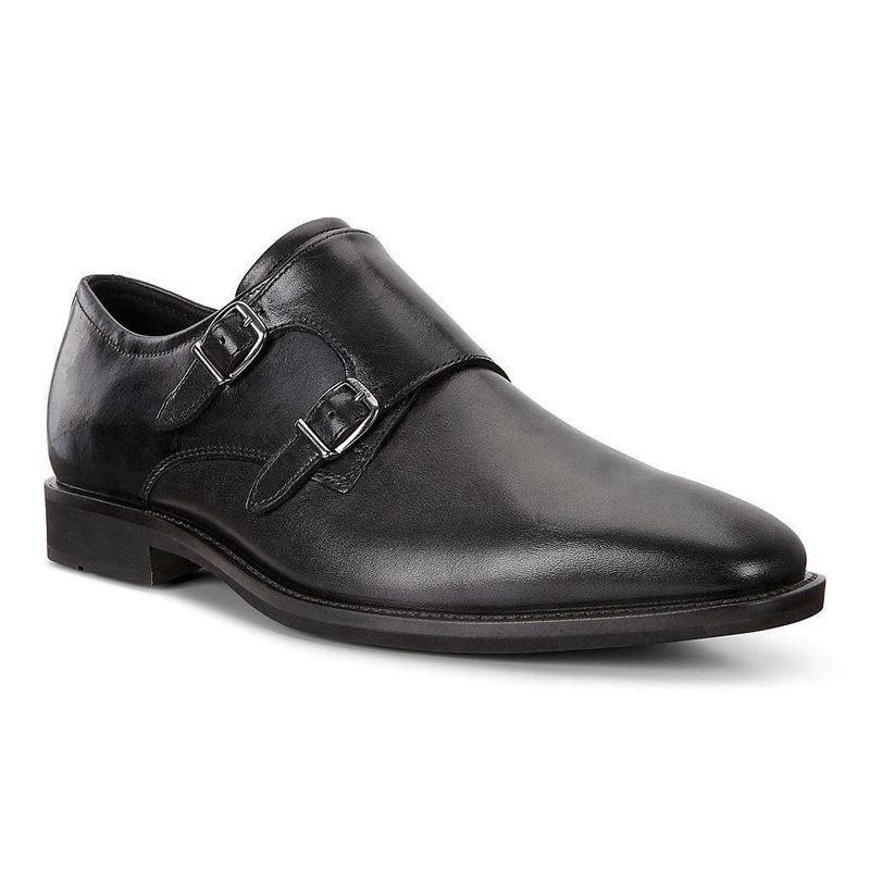 Men Business Ecco Calcan - Business Shoe Black - India LDEPCR192